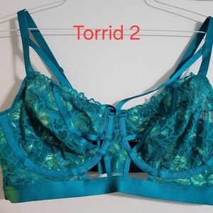 Torrid Turquoise Lace Bralette